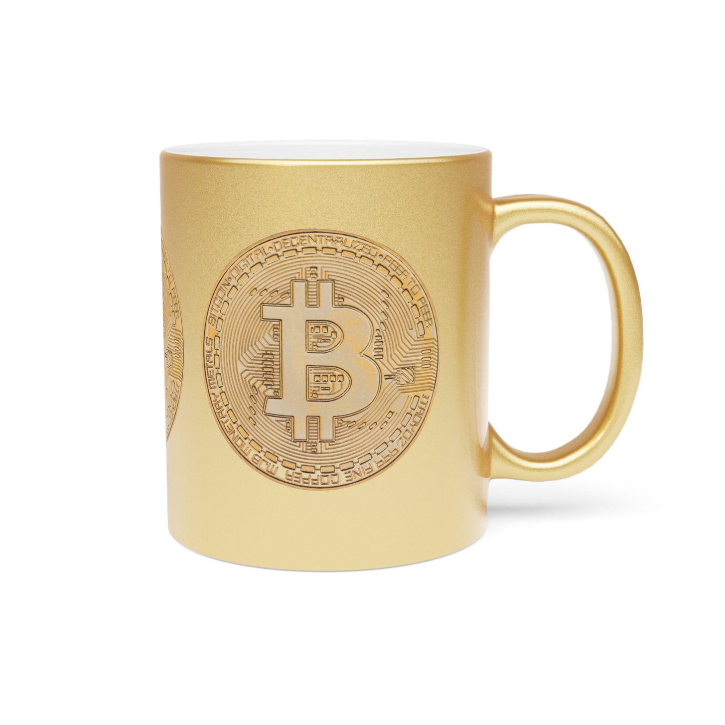 BTC Metallic Paint Mug (Gold)