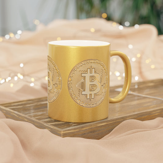 BTC Metallic Paint Mug (Gold)