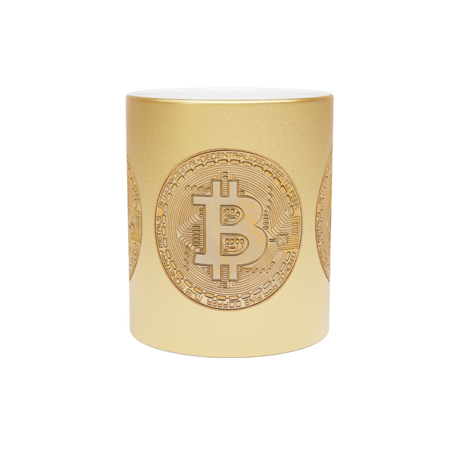 BTC Metallic Paint Mug (Gold)