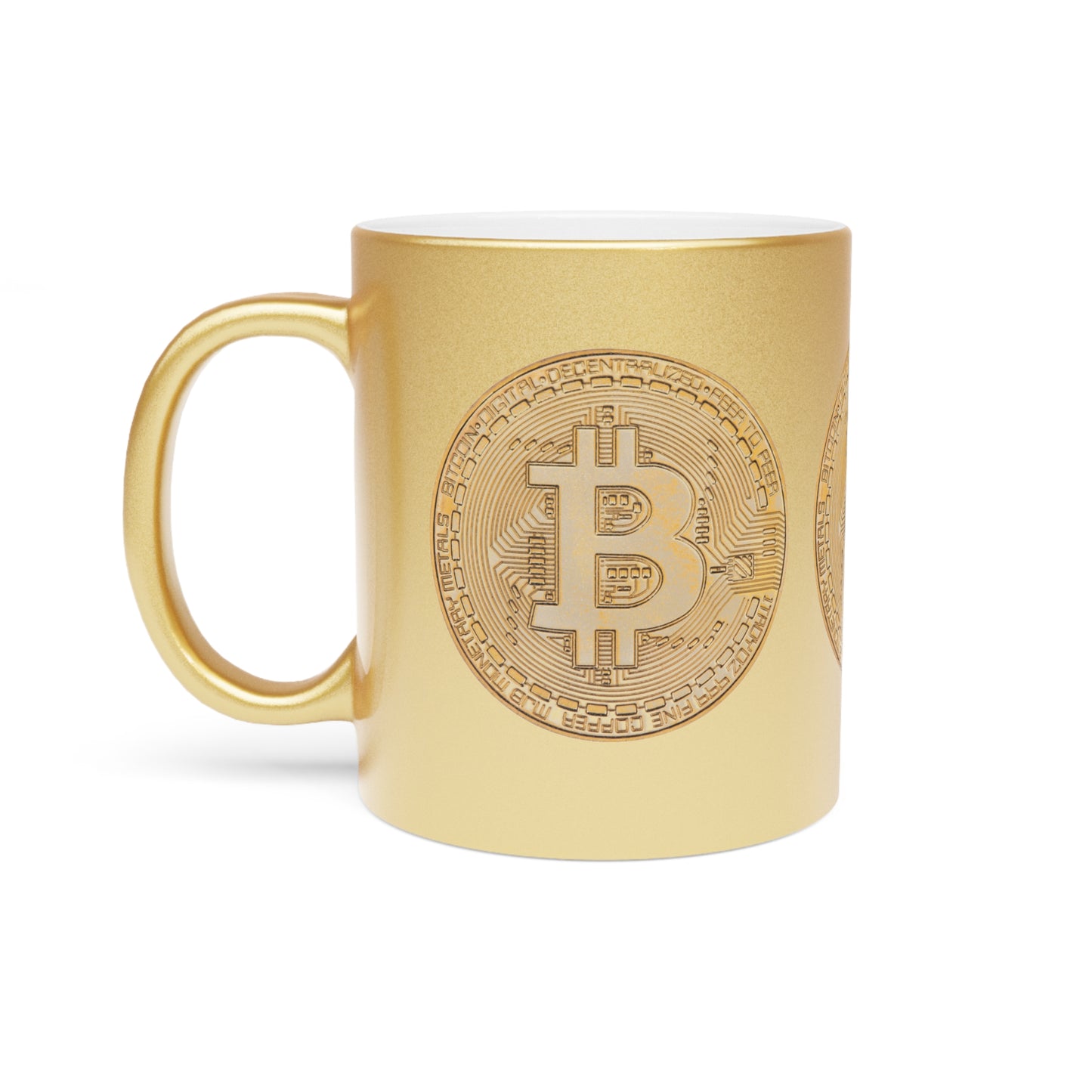 BTC Metallic Paint Mug (Gold)
